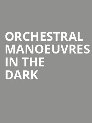 Orchestral Manoeuvres In The Dark, Bayou Music Center, Houston