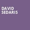 David Sedaris, Jones Hall for the Performing Arts, Houston