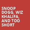Snoop Dogg Wiz Khalifa and Too Short, Cynthia Woods Mitchell Pavilion, Houston